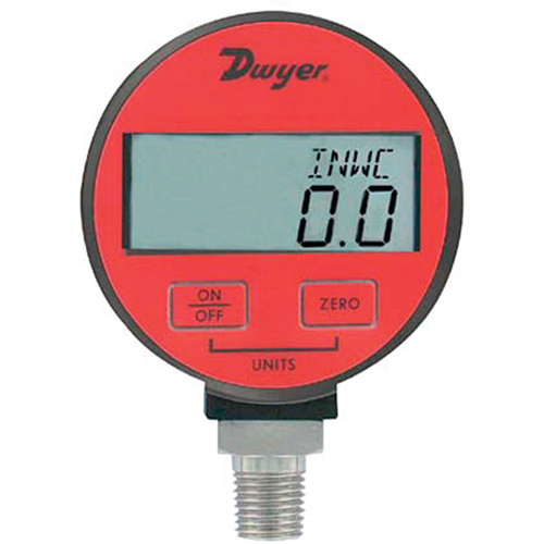 Pressure Gauge, 2-31/50" , 300 psi, Bottom Mount, Digital Groupe Belzile Dickner