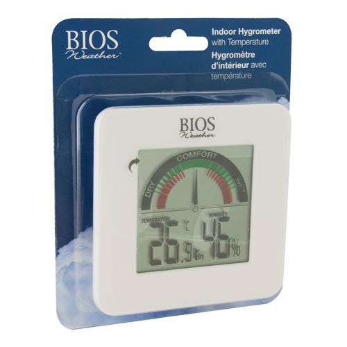 Hygrom&egrave;tres int&eacute;rieurs avec indicateur de confort BIOS, Contact, Num&eacute;rique, -58-158°F (-50-70°C) Groupe Belzile Dickner