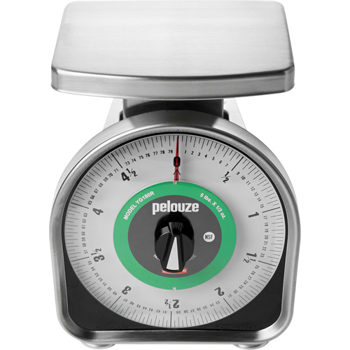 Balance m&eacute;canique &agrave; mesurer les portions Pelouze, Capacit&eacute; 5 lb / 2,3 kg, Graduations 10 g / 0,5 oz Groupe Belzile Dickner