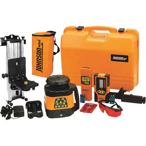 Laser rotatif horizontal et vertical &agrave; nivellement automatique et faisceau rouge, 200' (60 m), 635 N.m Groupe Belzile Dickner