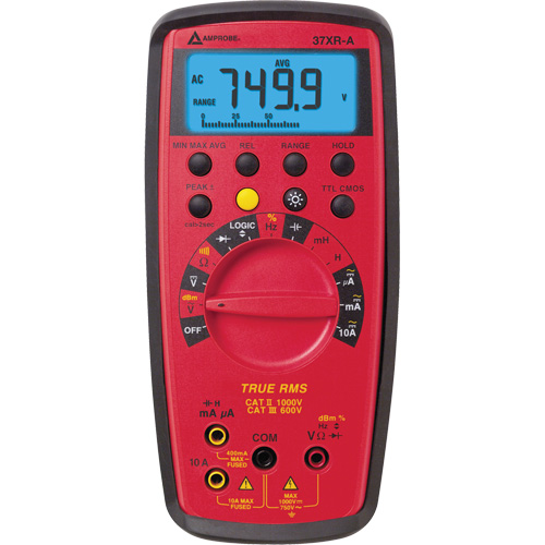 37XR-A True RMS Digital Multimeter, AC/DC Voltage, AC/DC Current Groupe Belzile Dickner