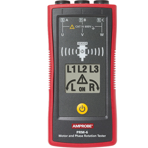 V&eacute;rificateur de l'ordre de phase et de la rotation des moteurs PRM-6 Groupe Belzile Dickner