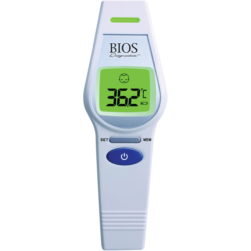 Non-Contact Forehead Thermometer, 0°C - 100.0°C (32.0°F - 212.0°F), Fixed Emmissivity Groupe Belzile Dickner
