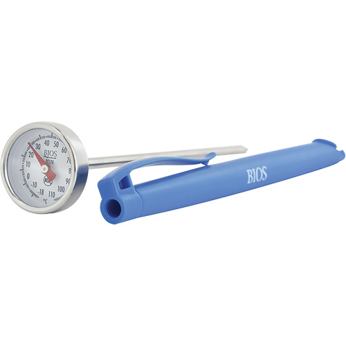 1" Dial Thermometer Celsius Only with Calibration Sleeve, Contact, Analogue, 0.4-230°F (-18-110°C) Groupe Belzile Dickner