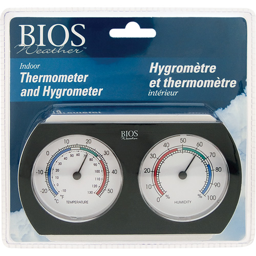 Thermom&egrave;tre-hygrom&egrave;tre d'int&eacute;rieur, 10°- 130° F ( -25° - 55° C ) Groupe Belzile Dickner