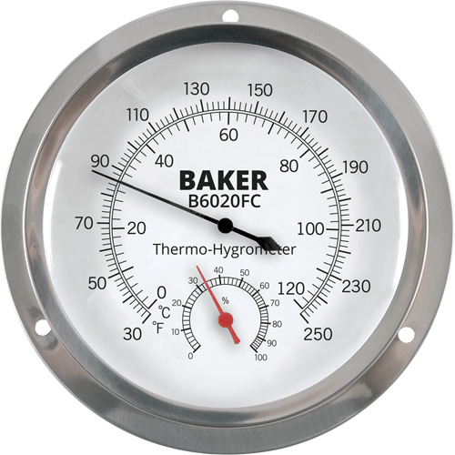 Dial Thermo-Hygrometer, 0% - 100% RH, 30 - 250°F (0 - 120°C) Groupe Belzile Dickner