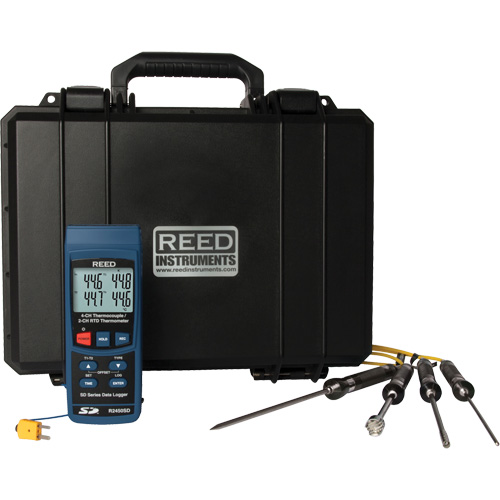 N&eacute;cessaire de thermom&egrave;tre thermocouple &agrave; enregistrement de donn&eacute;es Groupe Belzile Dickner