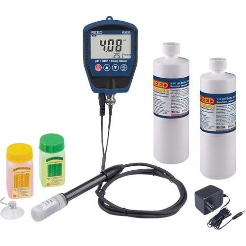 pH/mV Meter with Buffer Solution & Power Adapter Kit Groupe Belzile Dickner
