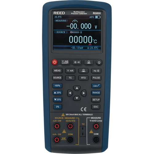Multifunction Process Calibrator, Without Data Logging, Portable, 5 Processes Groupe Belzile Dickner