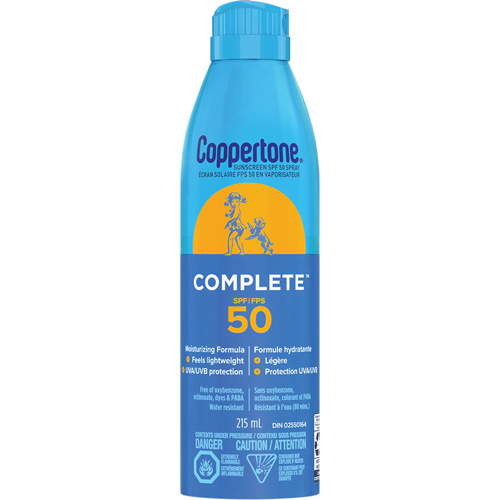 &eacute;cran solaire r&eacute;sistant &agrave; l'eau Sport, FPS 50, A&eacute;rosol Groupe Belzile Dickner