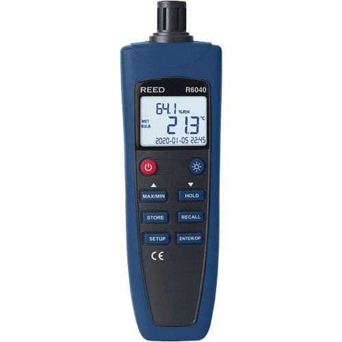 Psychrometer/Thermo-Hygrometer, 0% - 99.9% RH, -4°- 158° F ( -20° - 70° C ) Groupe Belzile Dickner