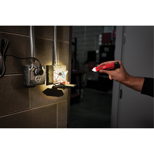 Voltage Detector with LED & GFCI Receptacle Tester Kit, 50 V - 1000 V, Display & Sound Alert Groupe Belzile Dickner
