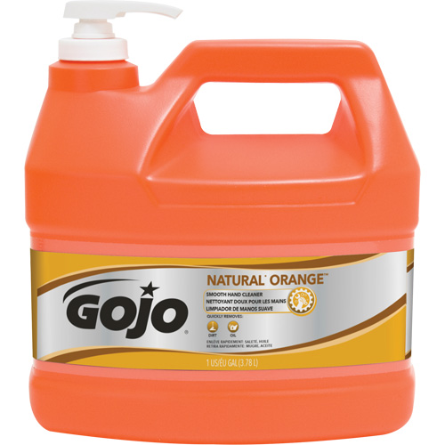 Natural Orange Hand Cleaner, Cream, 3.78 L, Jug, Citrus/Orange Groupe Belzile Dickner