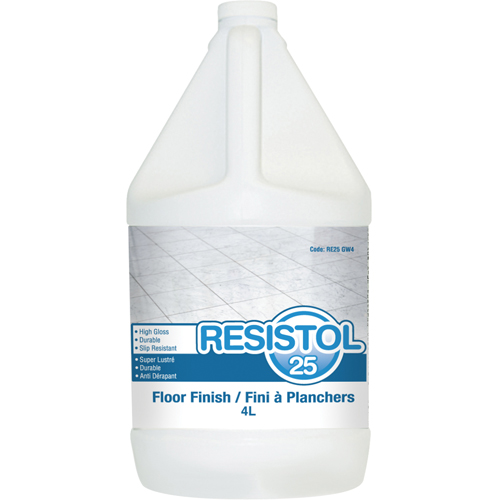 Resistol 25 Floor Finishes, 4 L, Jug Groupe Belzile Dickner