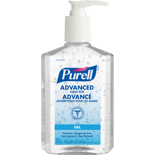 Advanced Hand Sanitizer, 236 ml, Pump Bottle, 70% Alcohol Groupe Belzile Dickner