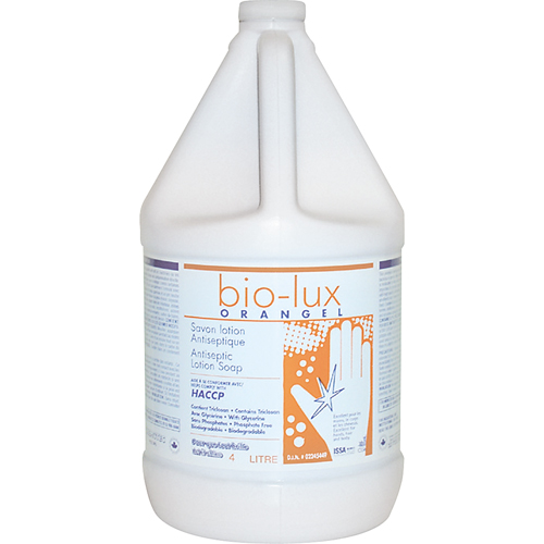 Bio-Lux Orangel Antiseptic Lotion Soap, Liquid, 4 L, Scented Groupe Belzile Dickner