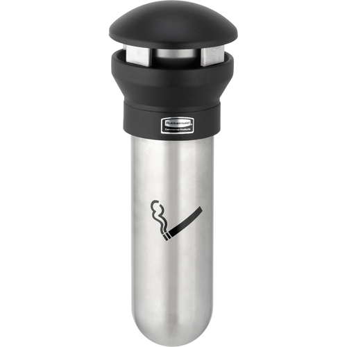 Solutions pour la gestion des m&eacute;gots de cigarettes Infinity, Montage mural, M&eacute;tal, Capacit&eacute; 0,60 gal./0,60 gal. US, Hauteur 18" Groupe Belzile Dickner