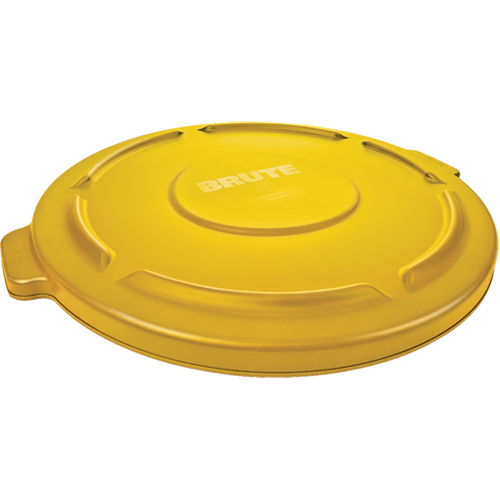 Round Brute&reg; Tops, Flat Lid, Plastic/Polyethylene, Fits Container Size: 22" Dia. Groupe Belzile Dickner