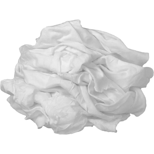 Wiper, Cotton/Polyester, White, 20 lbs. Groupe Belzile Dickner