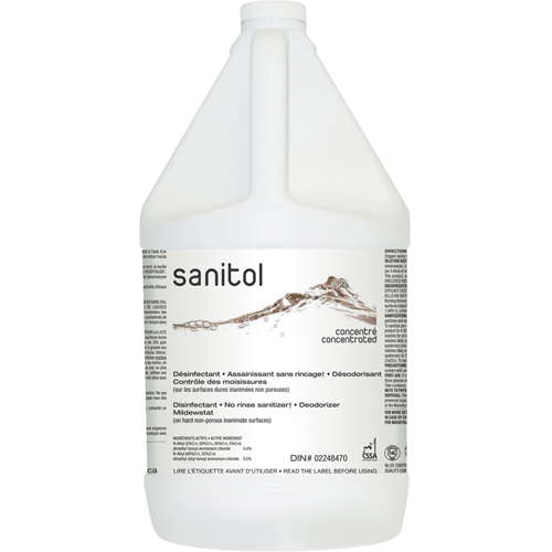 Assainissant & d&eacute;sodorisant Sanitol super concentr&eacute;, 4 L, Cruche Groupe Belzile Dickner