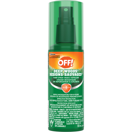 OFF! Deep Woods&reg; Insect Repellent, 25% DEET, Spray, 100 ml Groupe Belzile Dickner