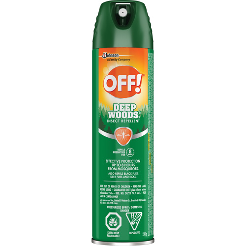 OFF! Deep Woods&reg; Insect Repellent, 25% DEET, Aerosol, 230 g Groupe Belzile Dickner
