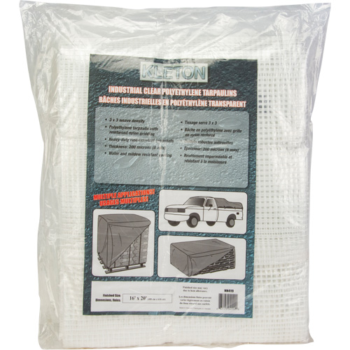 Clear Tarp, 30' x 20' x 8 mils Groupe Belzile Dickner