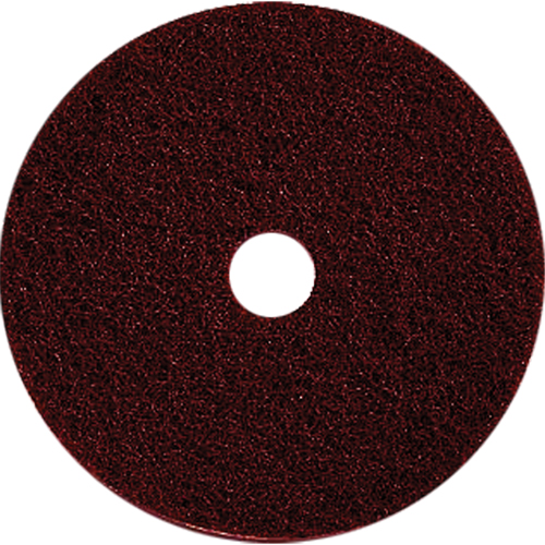 Floor Maintenance Pads, 17", Stripping, Brown Groupe Belzile Dickner