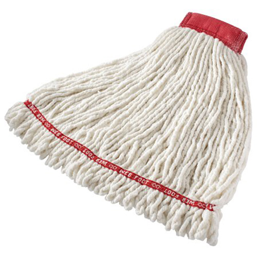 Vadrouille humide Web Foot sans r&eacute;tr&eacute;sissement, Antimicrobien, Fil, 20 oz, Style Boucle Groupe Belzile Dickner