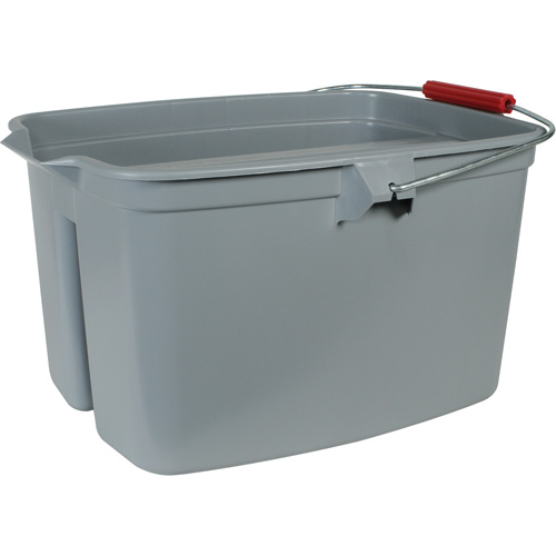 Seau &agrave; double usage, Capacit&eacute; de 5 gal. US (20 pintes), Gris Groupe Belzile Dickner
