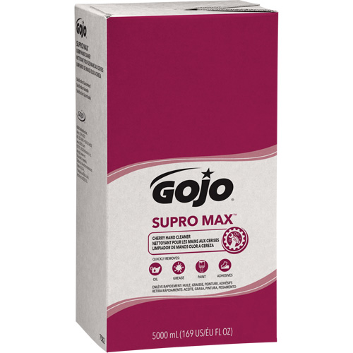 SUPRO MAX Hand Cleaner or GOJO&reg; PRO TDX Dispenser, Lotion, 5000 ml, Refill, Cherry Groupe Belzile Dickner