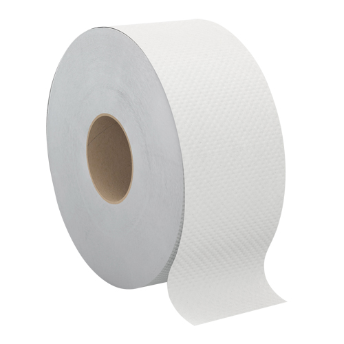 Pro Select Toilet Paper, Jumbo Roll, 2 Ply, 500' Length, White Groupe Belzile Dickner