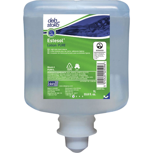 Nettoyant l&eacute;ger et pure pour les mains Estesol, Cr&egrave;me, 1 L, Recharge, Fraîcheur Groupe Belzile Dickner