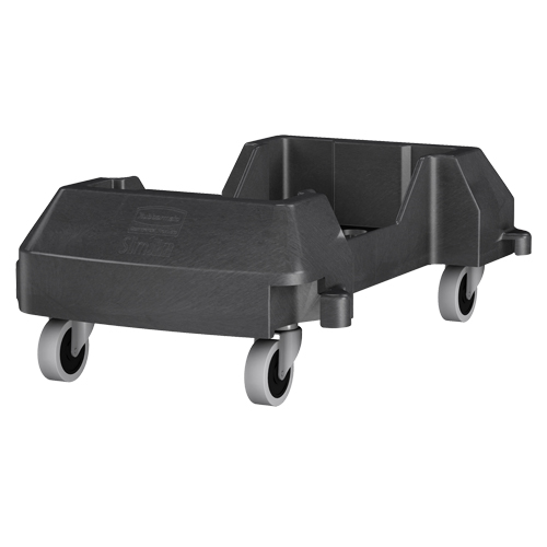 Chariot Slim Jim, Polypropyl&egrave;ne, Noir, Convient aux contenants 11" x 20" Groupe Belzile Dickner