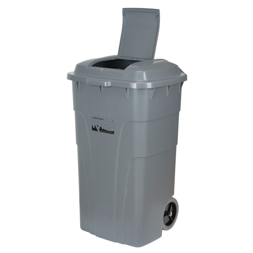 Roll Out Garbage Bin, Polyethylene, 65 US gal. Groupe Belzile Dickner