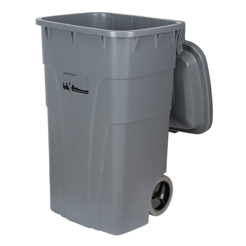 Roll Out Garbage Bin, Polyethylene, 65 US gal. Groupe Belzile Dickner