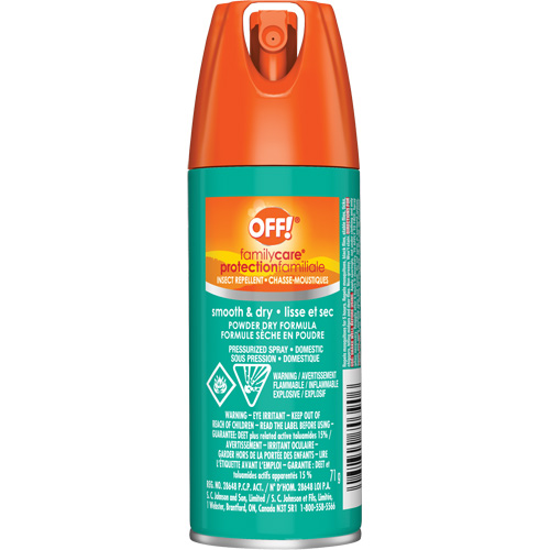 Insectifuge Off! Family Care, DEET &agrave; 15 %, A&eacute;rosol, 2,5 oz. Groupe Belzile Dickner