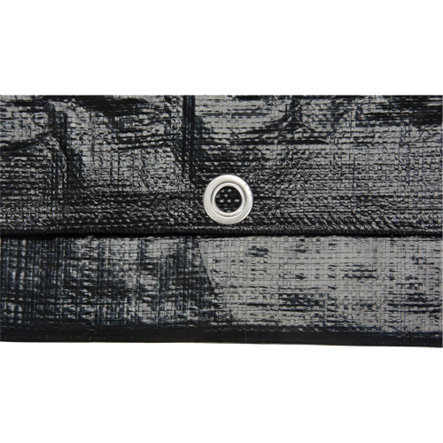 Tarp, Light Industrial Duty, Black, 6' x 8' x 8 mils Groupe Belzile Dickner
