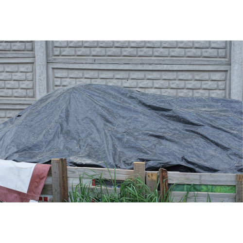 Tarp, Light Industrial Duty, Black, 6' x 8' x 8 mils Groupe Belzile Dickner
