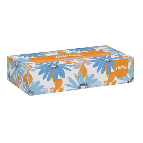Papier-mouchoir Kleenex, 2 pli, 8" lo x 8-1/2" la, 125 feuilles/boîte Groupe Belzile Dickner