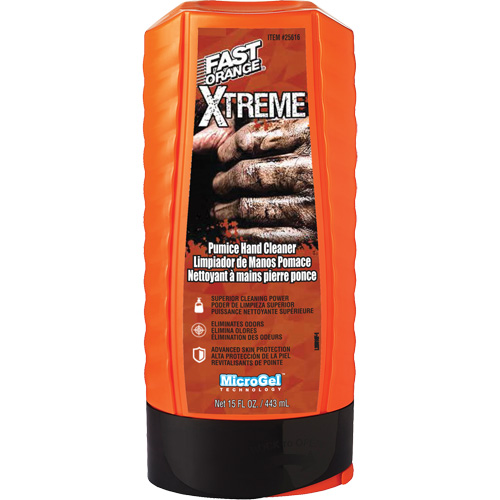 Nettoyant professionnel pour les mains Xtreme, Pierre ponce, 443 ml, Bouteille, Orange Groupe Belzile Dickner