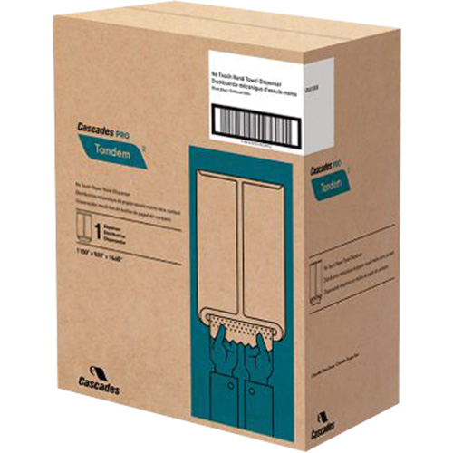 Distributeur d'essuie-mains Pro Tandem, Sans contact, 11,5" la x 9" p x 16,6" h Groupe Belzile Dickner