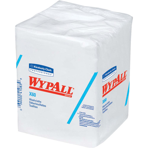 X60 Hygienic Washcloths, All-Purpose, 12-1/2" L x 10" W Groupe Belzile Dickner