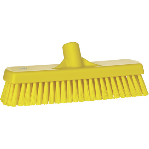 Brosse &agrave; r&eacute;curer pour planchers et murs, Crins Ferme, 12", Polyester, Jaune Groupe Belzile Dickner