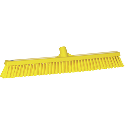 Balai-brosse &agrave; soies combin&eacute;es, Crins Cors&eacute;/Fin, 24", Polyester, Jaune Groupe Belzile Dickner