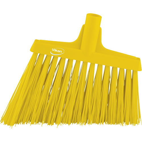Angle Broom Head, X-Coarse Bristles, 12", Polyester, Yellow Groupe Belzile Dickner