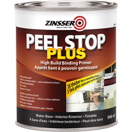 Couche primaire avec liant Plus High Build Peel Stop, 946 ml, Canette, Blanc Groupe Belzile Dickner
