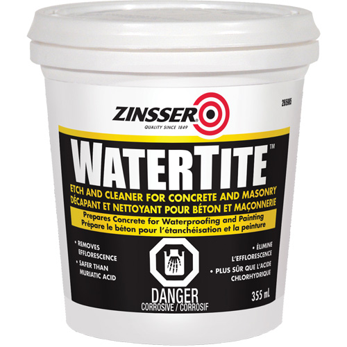 Produit nettoyant et de pr&eacute;paration du b&eacute;ton Zinsser Watertite Groupe Belzile Dickner