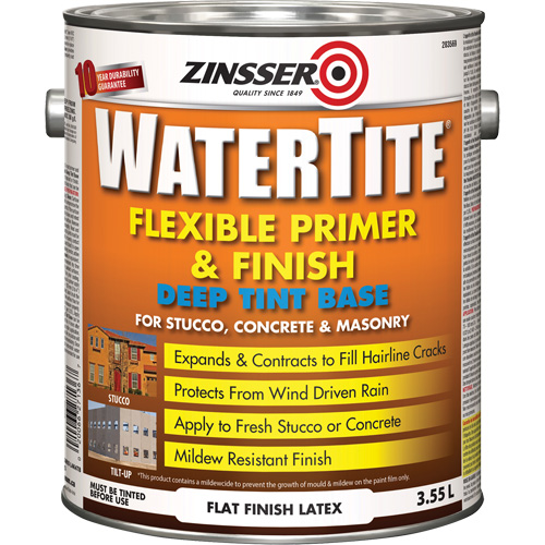 Couche primaire et de finition flexible et r&eacute;sistante aux intemp&eacute;ries Watertite, 3,55 L, Gallon, Base &agrave; ton fonc&eacute; Groupe Belzile Dickner