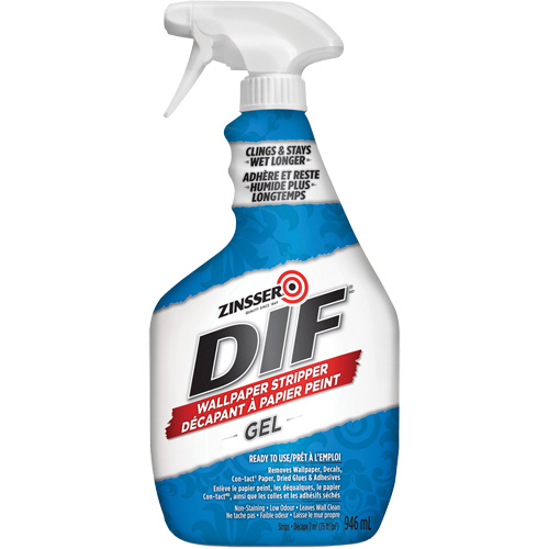 Gel d&eacute;capant pour papier peint DIF, 946 ml, Bouteille &agrave; g&acirc;chette Groupe Belzile Dickner